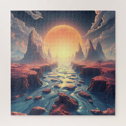 Surreal Dream World Ethereal Kunst Puzzle (Vertikal)