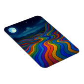 Surreal Dreamscape Moonlight Rainbow Land Magnet (Rechte Seite)