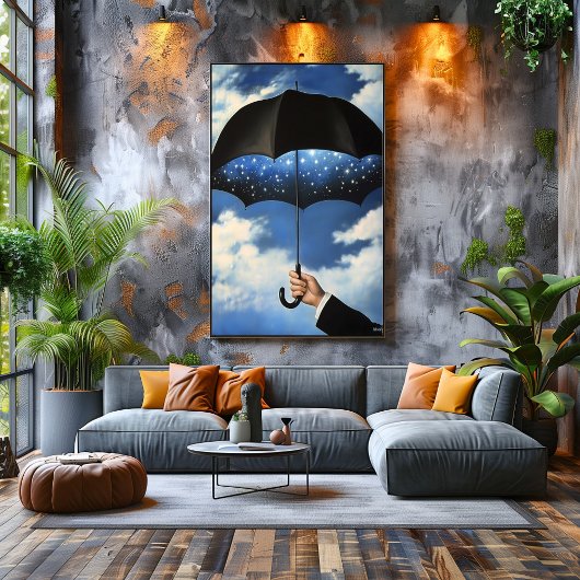 Surreal Dreamscape Umbrella Reveales Sternennacht Poster