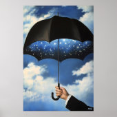 Surreal Dreamscape Umbrella Reveales Sternennacht Poster (Vorne)