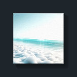 Surreal Ethereal Seafoam on Pristine Beach  Leinwanddruck<br><div class="desc">A mesmerizing and surreal digital artwork featuring thick,  cloud-like white seafoam covering the shoreline in soft,  pillowy textures. A single,  glowing turquoise wave rolls in under a bright,  hazy morning sky,  creating a peaceful and otherworldly coastal atmosphere. Perfect for calming bedroom decor,  modern minimalist spaces,  or zen-inspired art collections.</div>