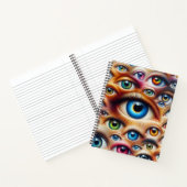 Surreal Eyes Hardcover Spiral Notizbuch (Innenseite)
