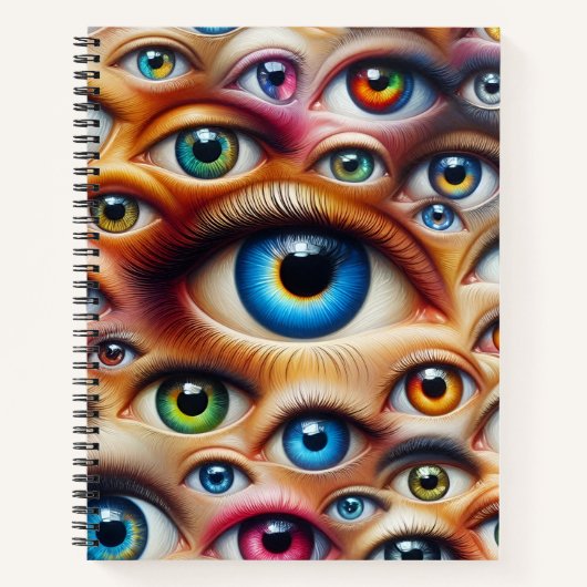 Surreal Eyes Hardcover Spiral Notizbuch (Vorderseite)