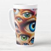 Surreal Eyes Latte Tasse 12 & 17 oz (Linke Ecke)