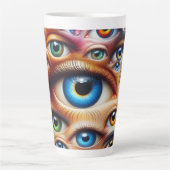 Surreal Eyes Latte Tasse 12 & 17 oz (Vorderseite)