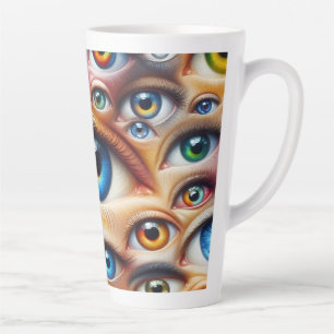 Surreal Eyes Latte Tasse 12 & 17 oz
