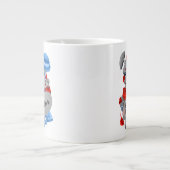 Surreal Faces Bold & Artistic Large Coffee Cup Jumbo-Tasse (Vorderseite)