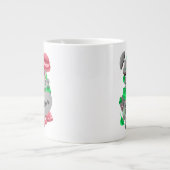 Surreal Faces Bold & Artistic Large Coffee Cup Jumbo-Tasse (Vorderseite)