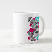 Surreal Faces Bold & Artistic Large Coffee Cup Jumbo-Tasse (Vorderseite Rechts)