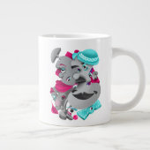 Surreal Faces Bold & Artistic Large Coffee Cup Jumbo-Tasse (Rechts)