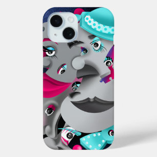 Surreal Faces & Jigsaw Puzzle - Clip-On Phone Case