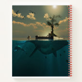 Surreal Fantasy Animal 3D-Notebook Notizblock (Rückseite)