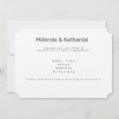 Surreal Fantasy Cherry Blossom Engagement Party Einladung (Rückseite)