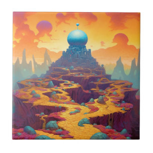 Surreal Fantasy City Fliese