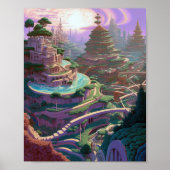 Surreal Fantasy City Poster (Vorne)