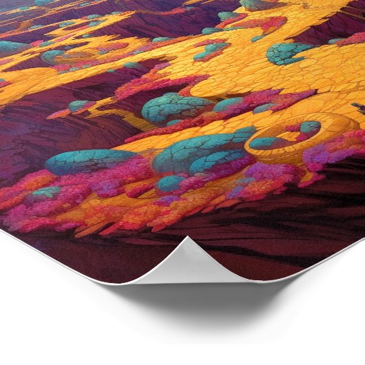 Surreal Fantasy City Poster (Ecke)