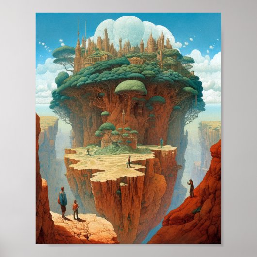 Surreal Fantasy City Poster (Vorne)