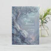 Surreal Fantasy Dreamscape Hochzeit Einladung (Stehend Vorderseite)