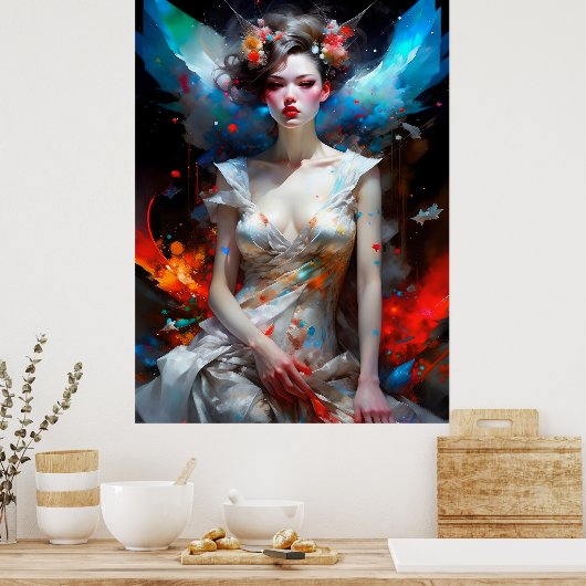 Surreal Fantasy Fantastische Girl Art Collection Poster (Küche)