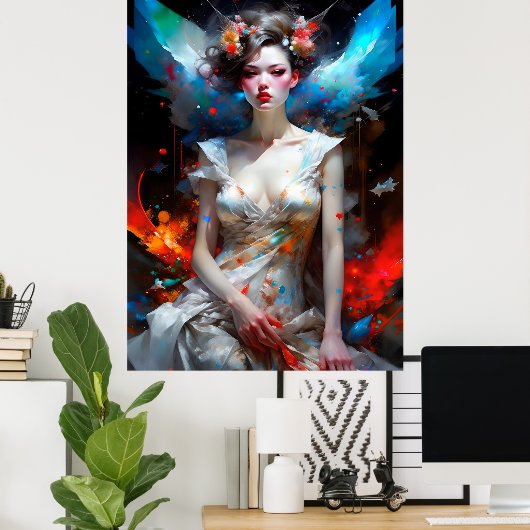 Surreal Fantasy Fantastische Girl Art Collection Poster (Heimbüro)