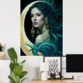 Surreal Fantasy Fantastische Girl Art Collection Poster (Heimbüro)