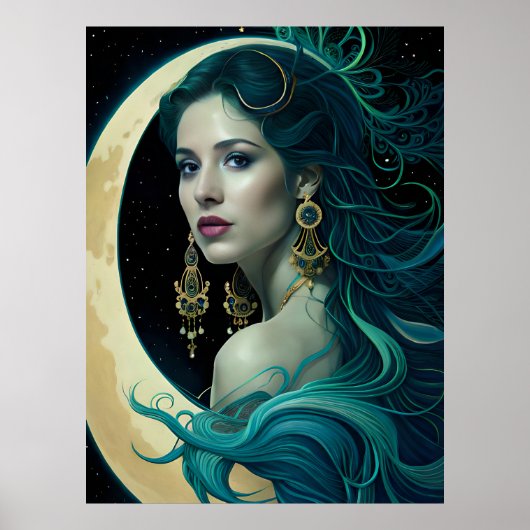 Surreal Fantasy Fantastische Girl Art Collection Poster (Vorne)