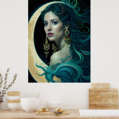Surreal Fantasy Fantastische Girl Art Collection Poster (Küche)