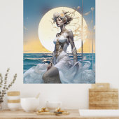 Surreal Fantasy Fantastische Girl Art Collection Poster (Küche)