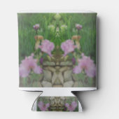 Surreal Fantasy Iris Blumenweg Dosenkühler (Rückseite)