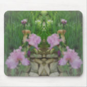 Surreal Fantasy Iris Blumenweg Mousepad (Vorne)