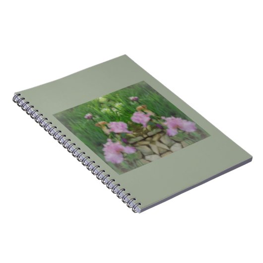 Surreal Fantasy Iris Blumenweg Notizblock (Rechte Seite)