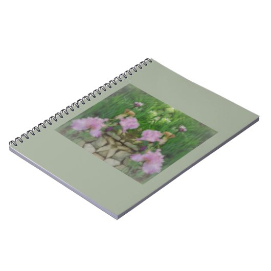 Surreal Fantasy Iris Blumenweg Notizblock (Linke Seite)