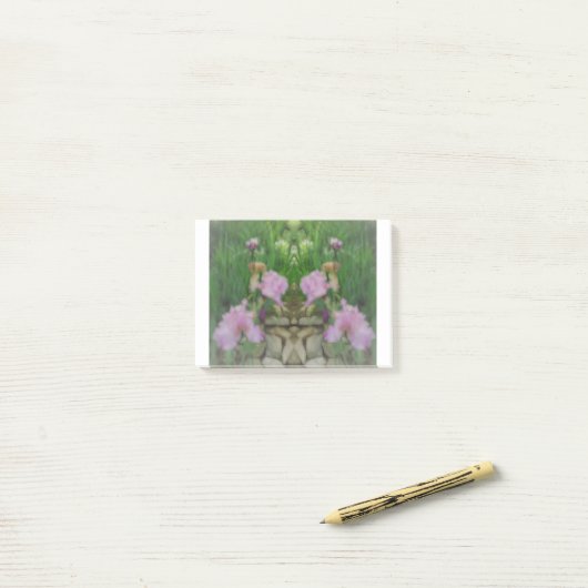 Surreal Fantasy Iris Blumenweg Post-it Klebezettel (Auf Schreibtisch)