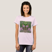 Surreal Fantasy Iris Blumenweg T-Shirt (Vorne ganz)