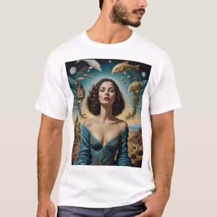Surreal Fantasy Kunst, Dichtung und Musik Elegante T-Shirt
