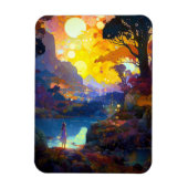 Surreal Fantasy Landschaft Art Magnet (Vertikal)
