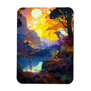 Surreal Fantasy Landschaft Art Magnet