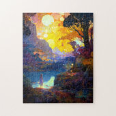 Surreal Fantasy Landschaft Art Puzzle (Vertikal)