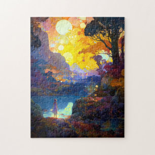 Surreal Fantasy Landschaft Art Puzzle