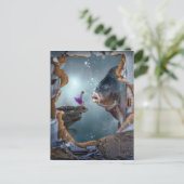 Surreal Fantasy Landschaft Postkarte (Stehend Vorderseite)