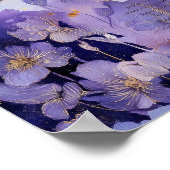 Surreal Fantasy Moon Celestial Night Sky Wall Art Poster (Ecke)