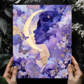 Surreal Fantasy Moon Celestial Night Sky Wall Art Poster
