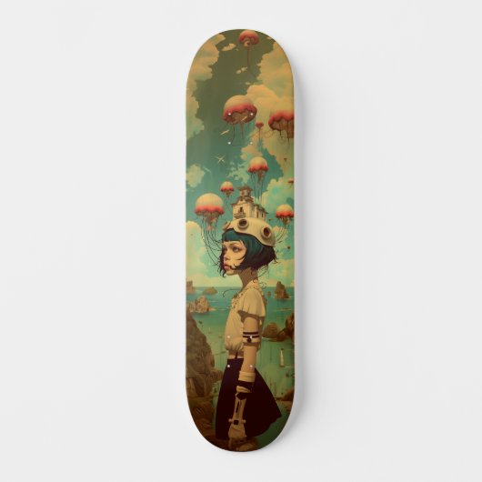 Surreal fantasy wall art skateboard (Vorderseite)