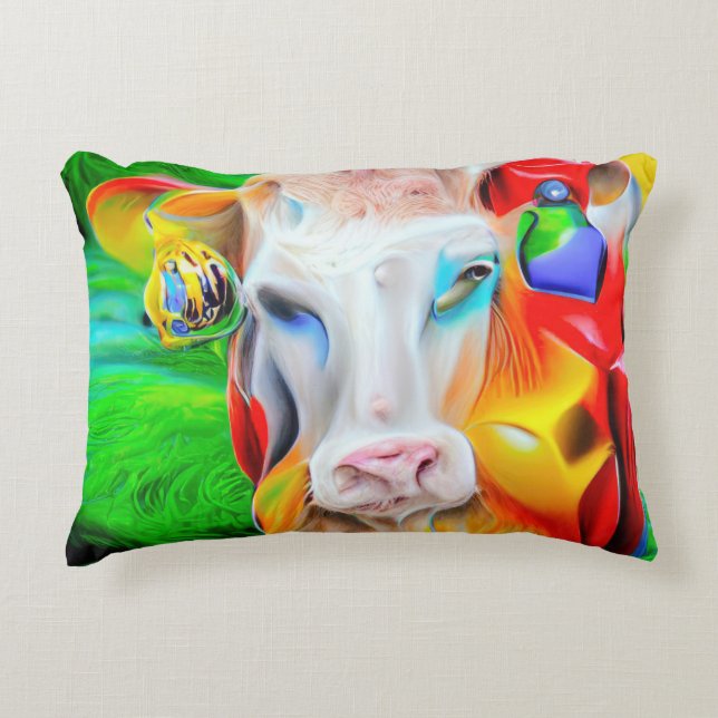 Surreal Farm Art Dekokissen (Vorderseite)