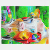 Surreal Farm Art Fleecedecke (Vorderseite (Horizontal))