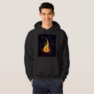 "Surreal Flame Vector Art - 4K Render for - - Hoodie