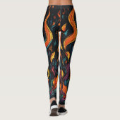 "Surreal Flame Vector Art - 4K Render for - - Leggings (Rückseite)