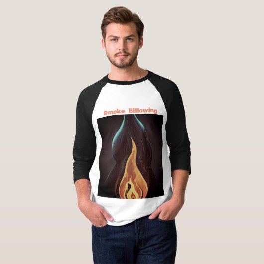 Surreal Flame Vector Art - 4K Render for Men's T-Shirt (Vorne ganz)