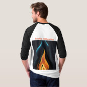 Surreal Flame Vector Art - 4K Render for Men's T-Shirt (Schwarz voll)