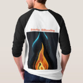 Surreal Flame Vector Art - 4K Render for Men's T-Shirt (Rückseite)